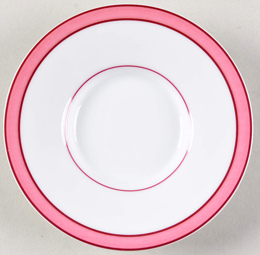 Tropic Pink (No Monogram) Saucer for Demitasse Cup by Raynaud-1
