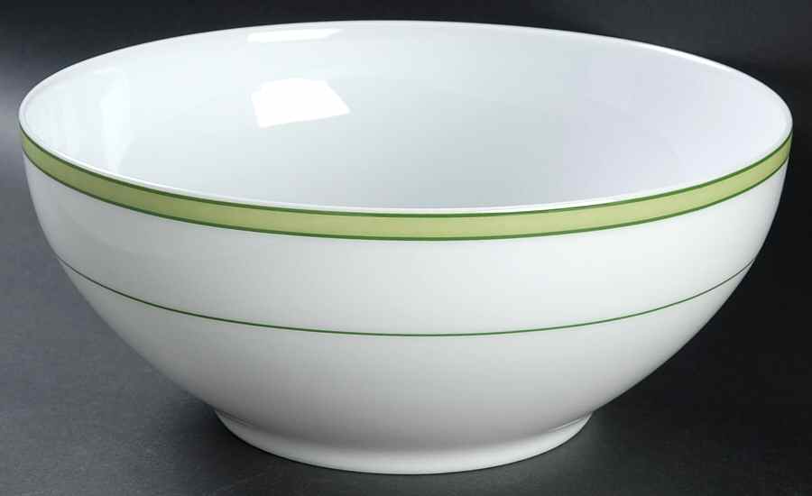 Tropic Green (No Monogram) 10" Large Salad Serving Bowl by Raynaud-1