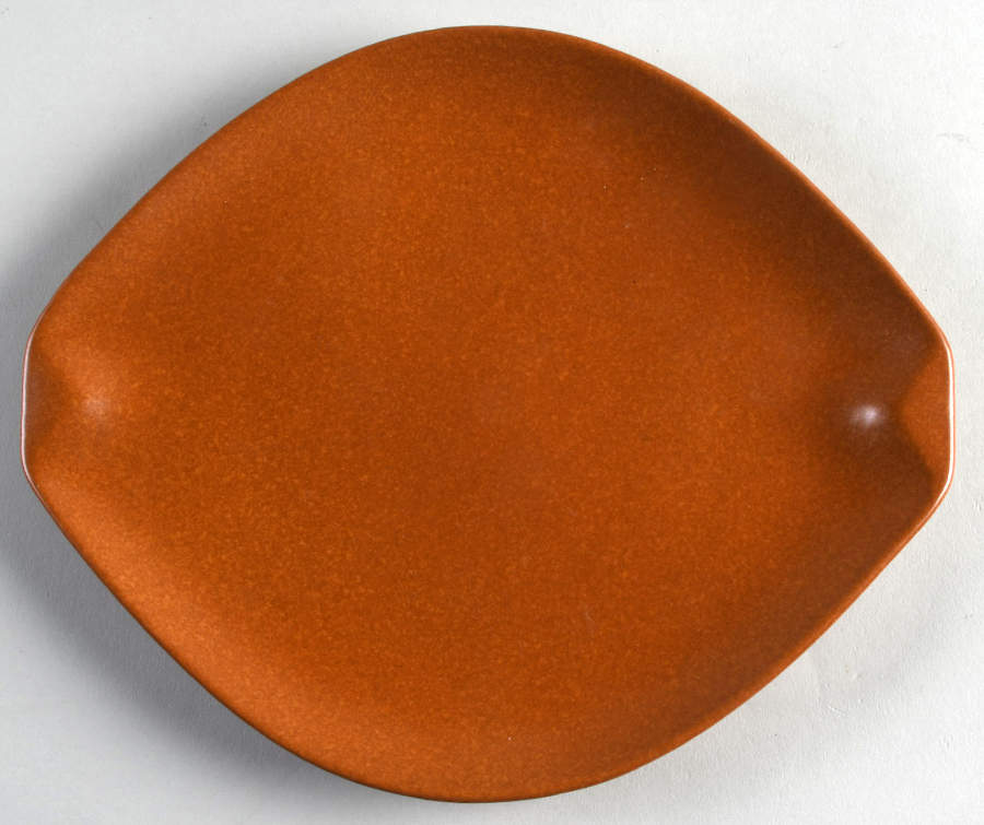 Raymor Terra Cotta (Glossy) Salad Plate by Roseville-1