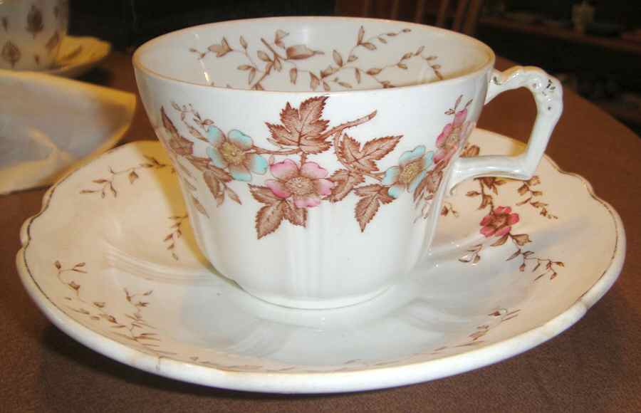 Balmoral Flat Cup & Saucer Set by Ridgway (Ridgways)-1