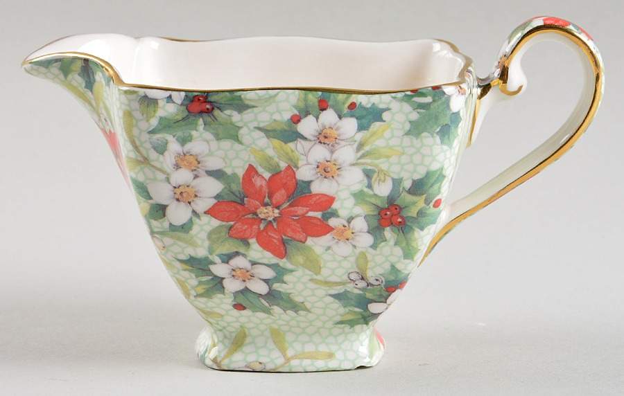 Christmas Chintz (Earthenware, Circa1995) Creamer by Royal Winton-1