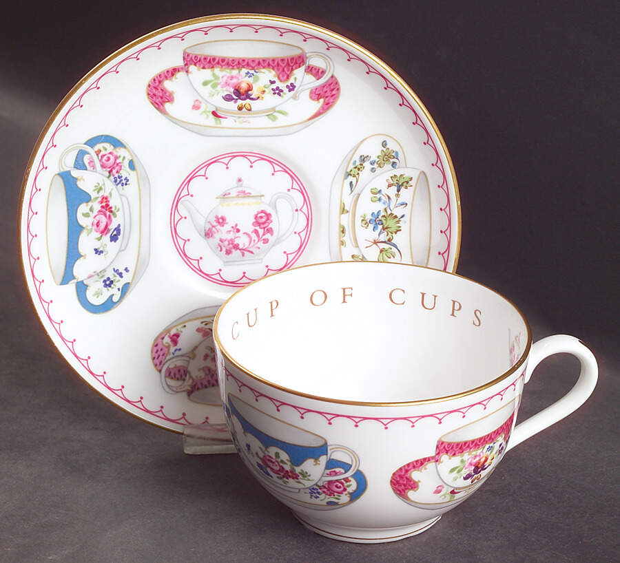 Cup of Cups Flat Cup & Saucer Set by Royal Worcester-1