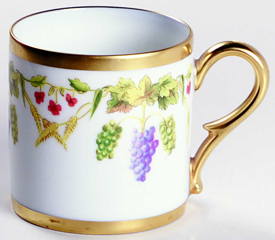 Pampres Flat Demitasse Cup by Royale (France)-1
