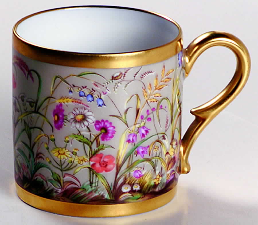 Fleurs Des Champs Flat Demitasse Cup by Royale (France)-1