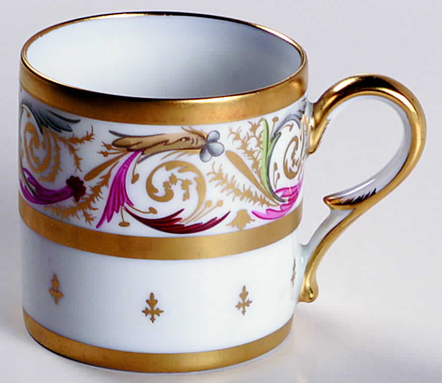 Rinceaux Flat Demitasse Cup by Royale (France)-1