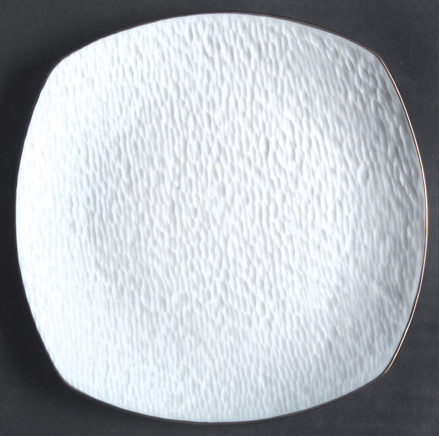 Mineral Platinum (All Glossy) Square Bread & Butter Plate by Raynaud-1