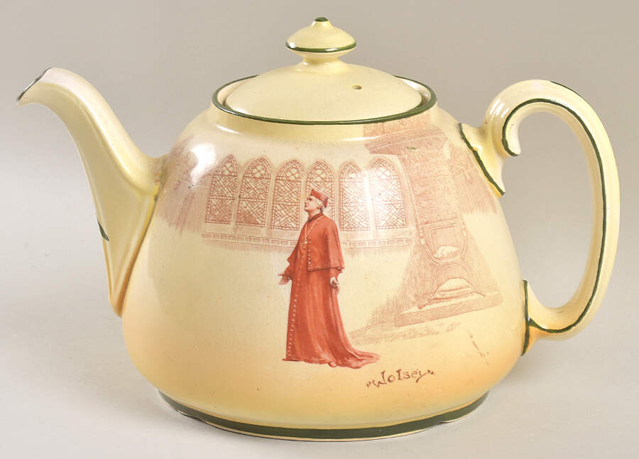 Shakespeare Series G (Earthenware) Teapot & Lid by Royal Doulton-1