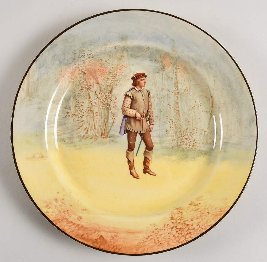 Shakespeare Series G (Earthenware) Luncheon Plate by Royal Doulton-1