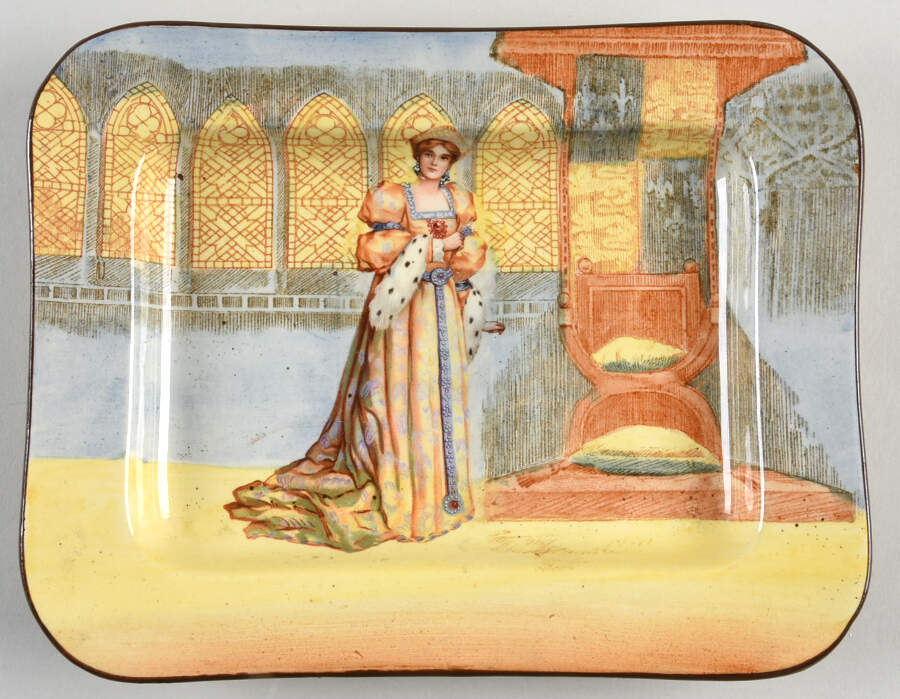 Shakespeare Series G (Earthenware) 8" Rectangular Tray by Royal Doulton-1