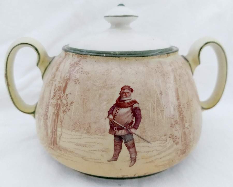 Shakespeare Series G (Earthenware) Sugar Bowl & Lid by Royal Doulton-1