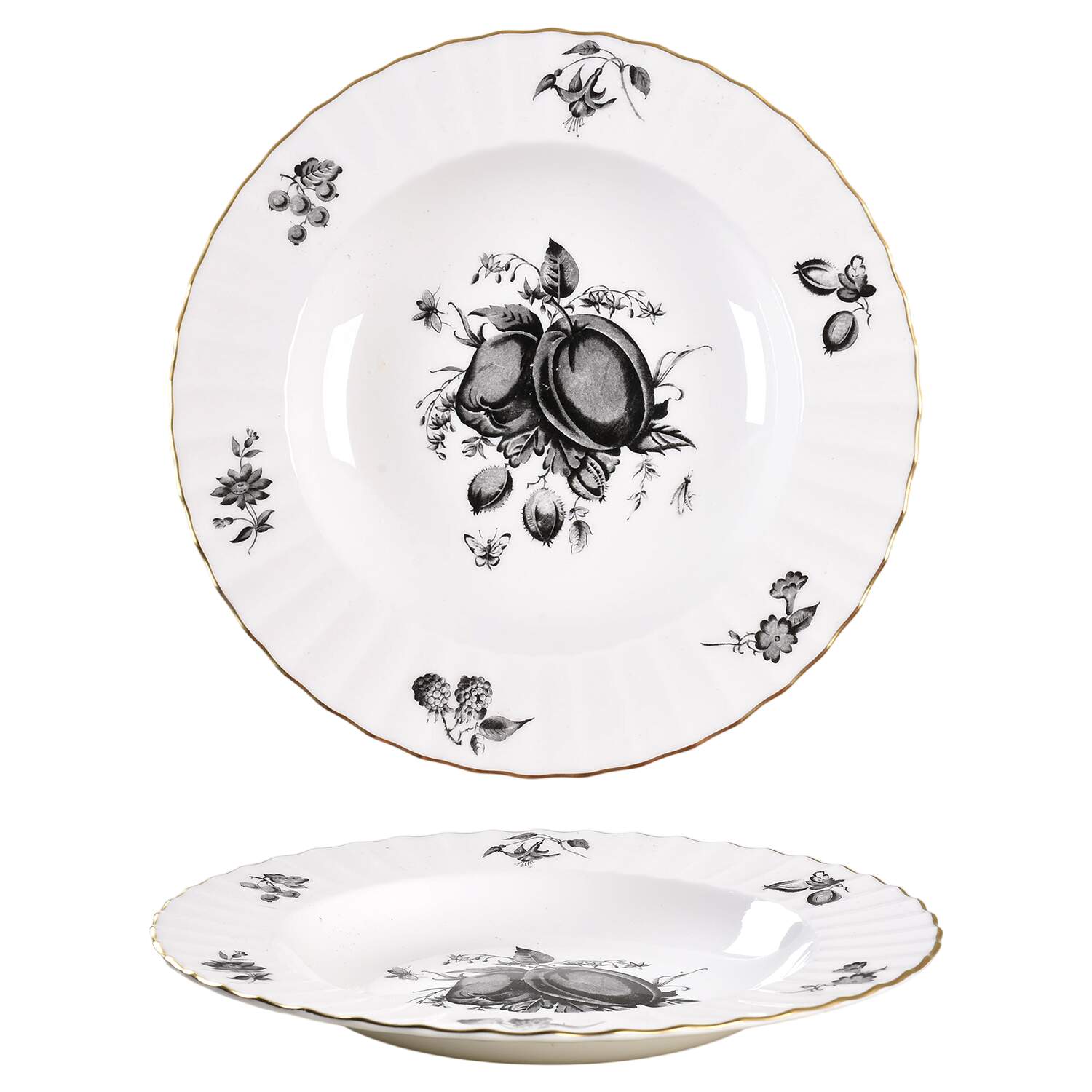 Z2820 (Warmstry Shape) Large Rim Soup Bowl by Royal Worcester-1