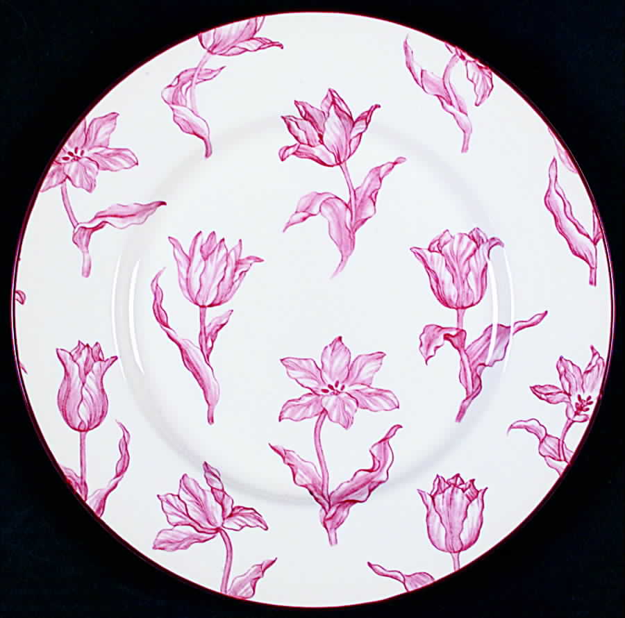 Tulipa Burgundy Dinner Plate by Royal Stafford-1