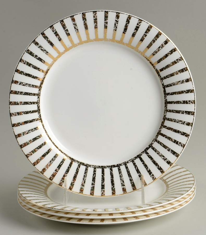 Jive Gold Salad Plate - Set of 4 by Royal Doulton-1