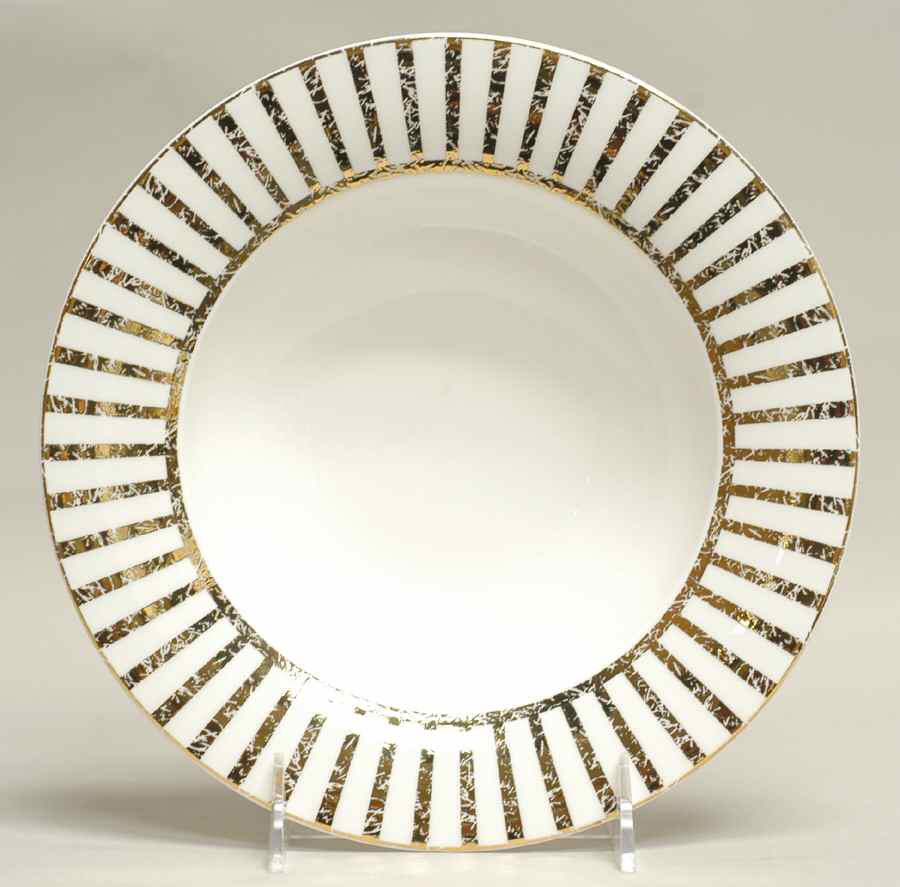 Jive Gold Rim Soup Bowl by Royal Doulton-1