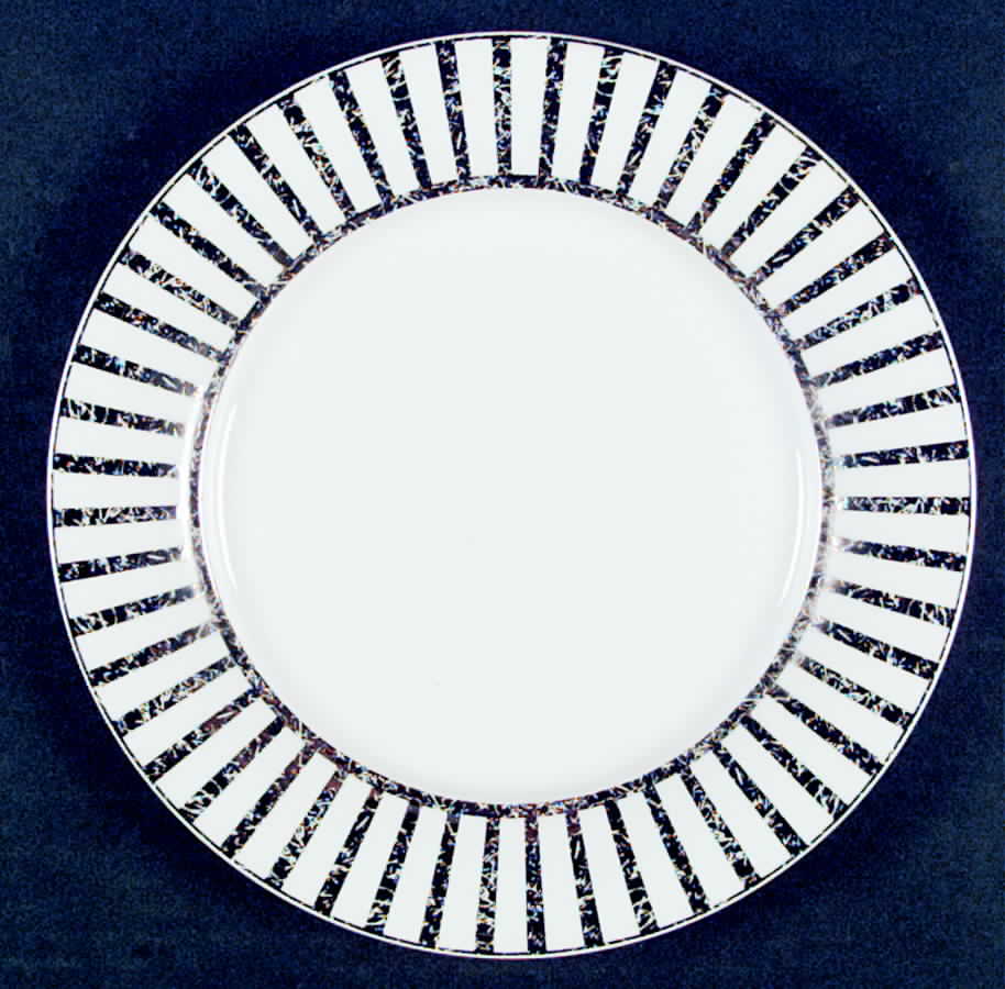 Jive Platinum Salad Plate by Royal Doulton-1