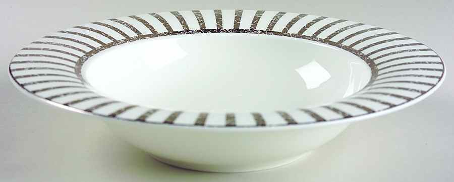Jive Platinum Rim Soup Bowl by Royal Doulton-1