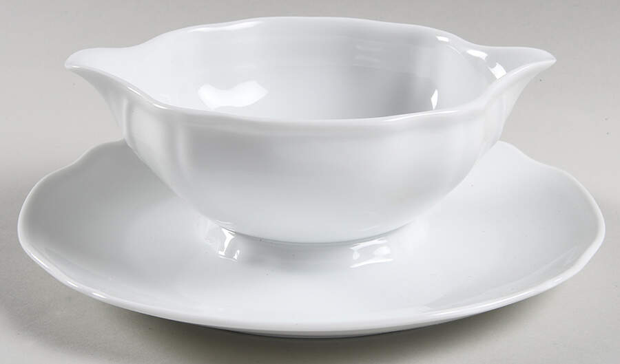 Argent Gravy Boat with Attached Underplate by Raynaud-1