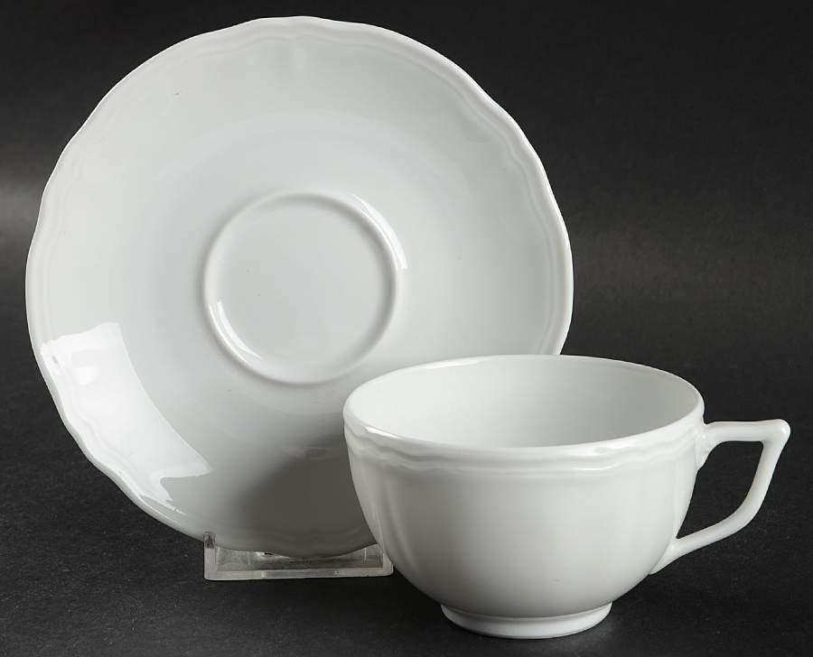 Argent Flat Cup & Saucer Set by Raynaud-1