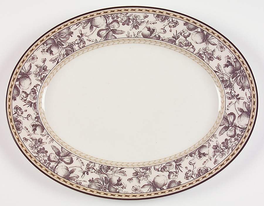 Provence Noir 13" Oval Serving Platter by Royal Doulton-1