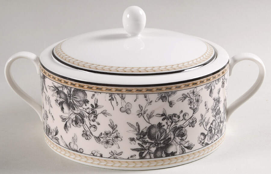 Provence Noir Round Covered Vegetable by Royal Doulton-1