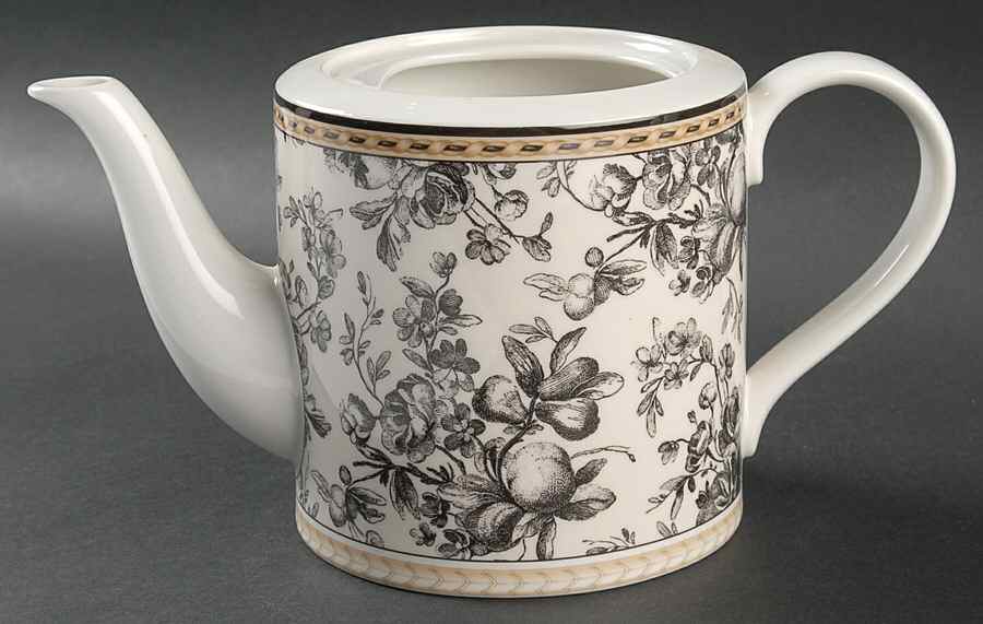 Provence Noir Teapot No Lid by Royal Doulton-1