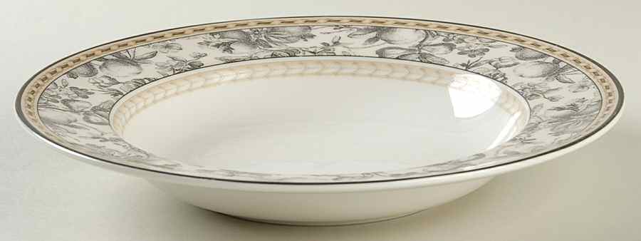 Provence Noir Large Rim Soup Bowl by Royal Doulton-1