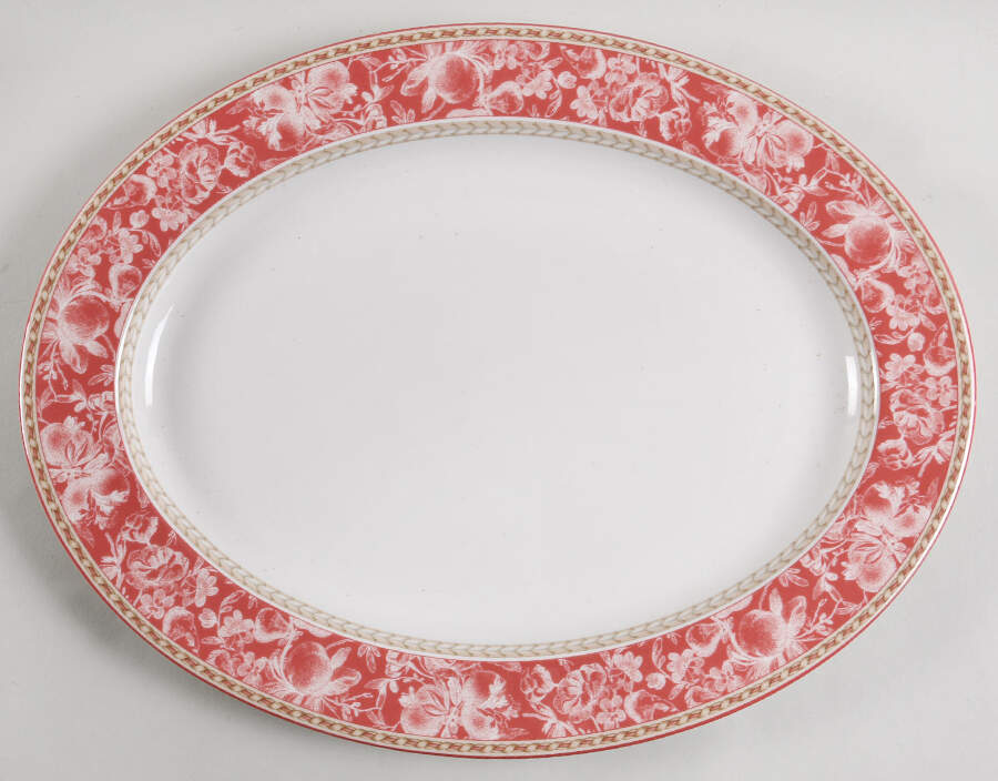 Provence Rouge 15" Oval Serving Platter by Royal Doulton-1