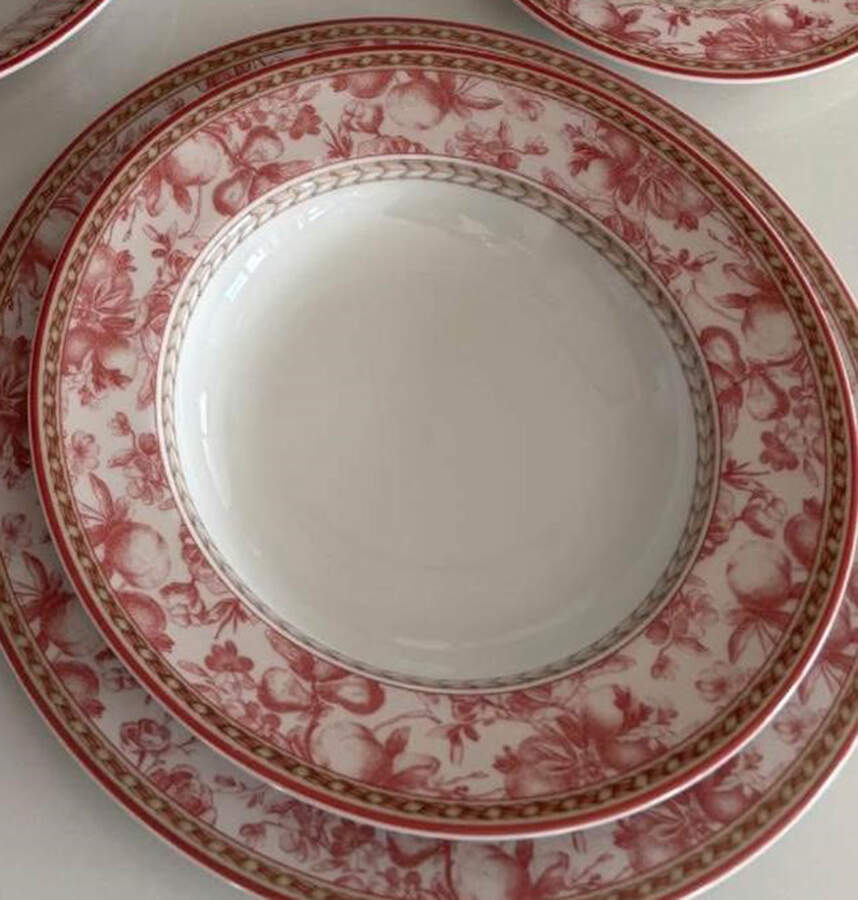 Provence Rouge Large Rim Soup Bowl by Royal Doulton-1