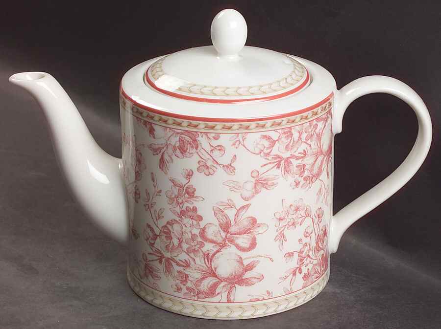 Provence Rouge Teapot & Lid by Royal Doulton-1