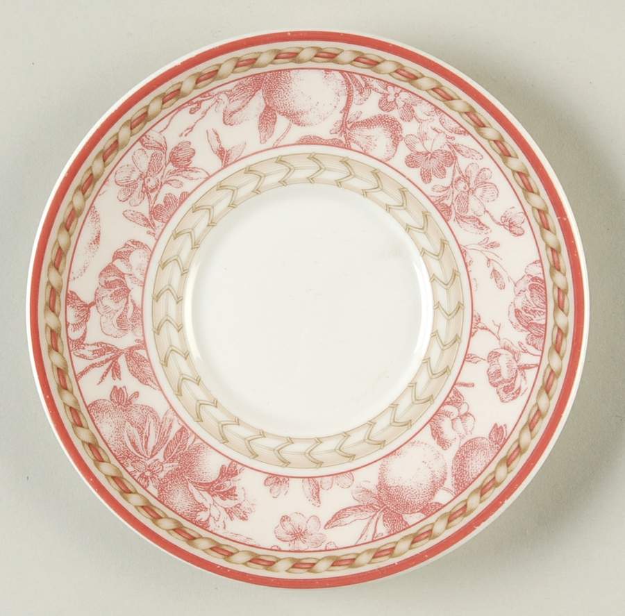 Provence Rouge Saucer for Demitasse Cup by Royal Doulton-1