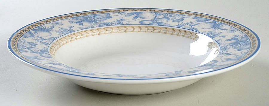 Provence Bleu Large Rim Soup Bowl by Royal Doulton-1