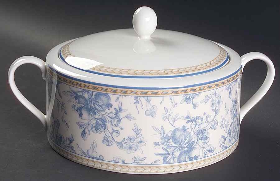 Provence Bleu Round Covered Vegetable by Royal Doulton-1