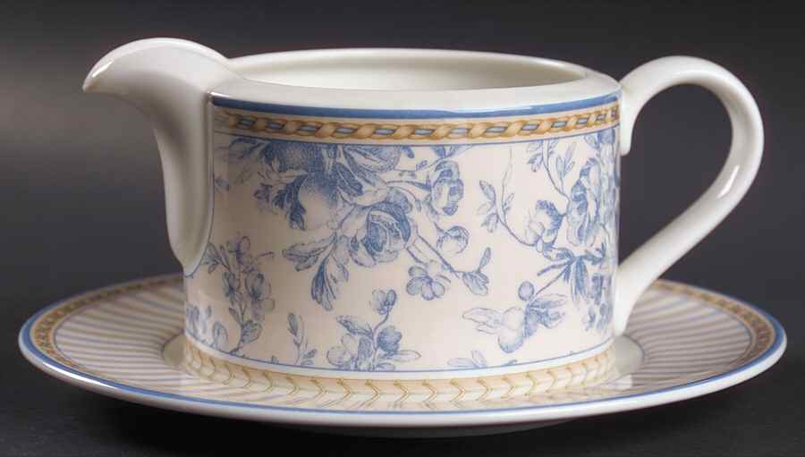 Provence Bleu Gravy Boat & Underplate by Royal Doulton-1
