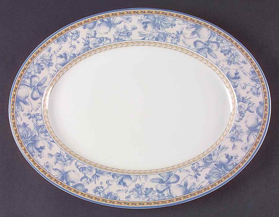 Provence Bleu 13" Oval Serving Platter by Royal Doulton-1