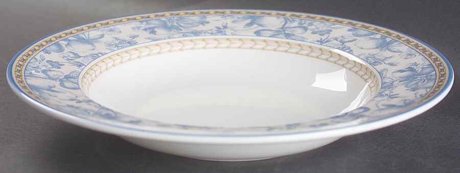 Provence Bleu Large Rim Soup Bowl by Royal Doulton-1