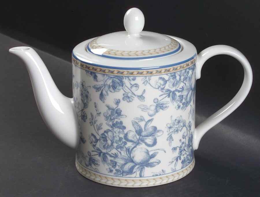 Provence Bleu Teapot & Lid by Royal Doulton-1