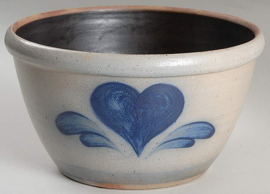 Heart 8" Mixing Bowl by Rowe Pottery-1