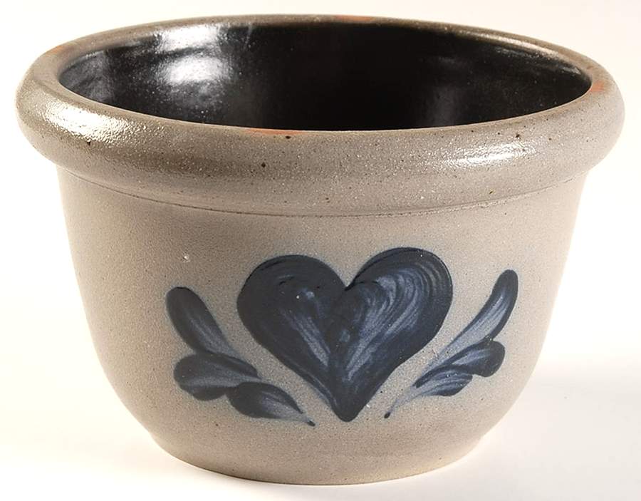 Heart 6" Mixing Bowl by Rowe Pottery-1