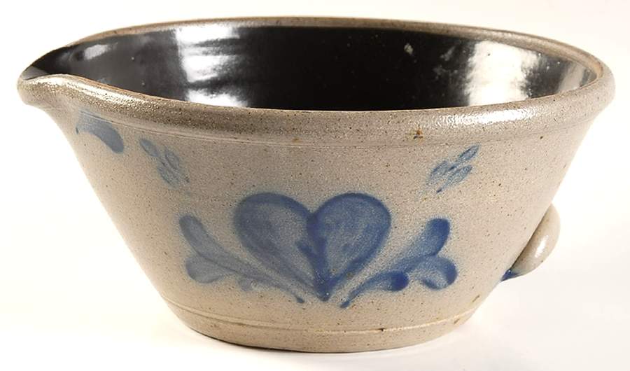 Heart Batter Bowl by Rowe Pottery-1
