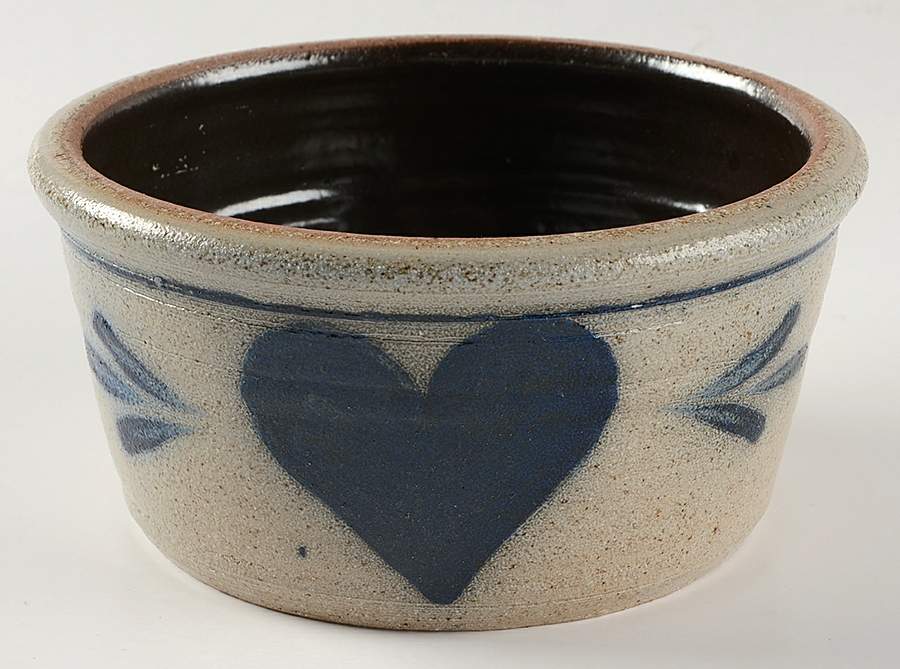Heart 6" Round Baker by Rowe Pottery-1