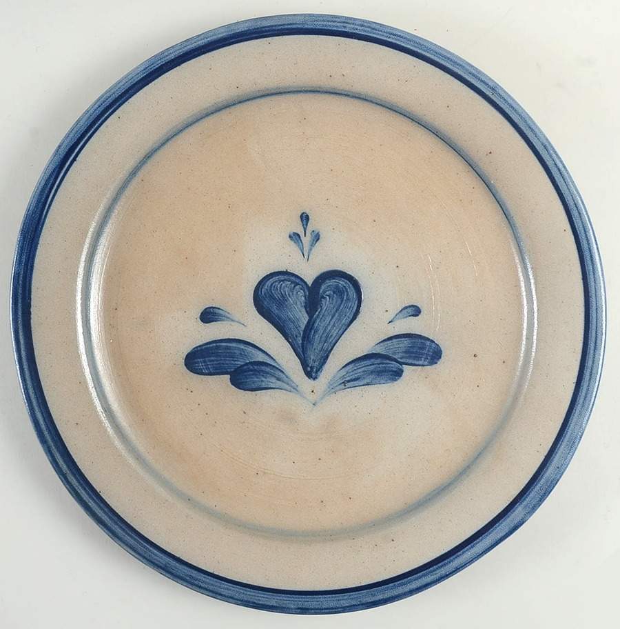 Heart 14" Round Tray by Rowe Pottery-1
