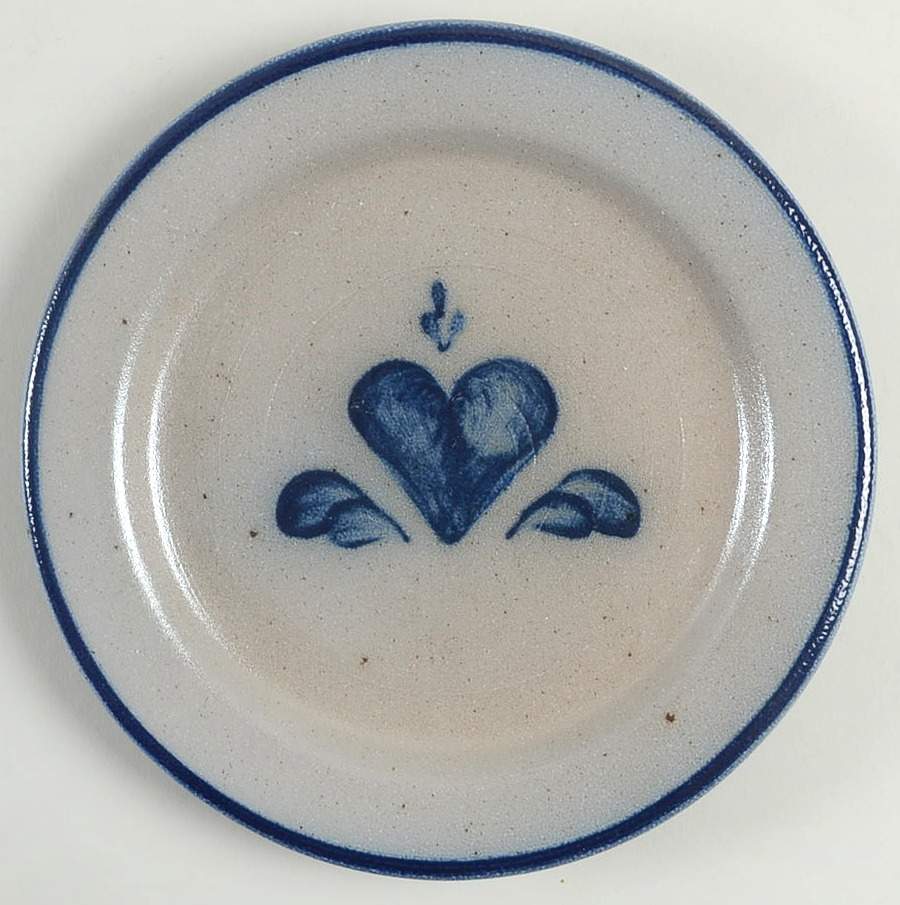 Heart Salad Plate by Rowe Pottery-1