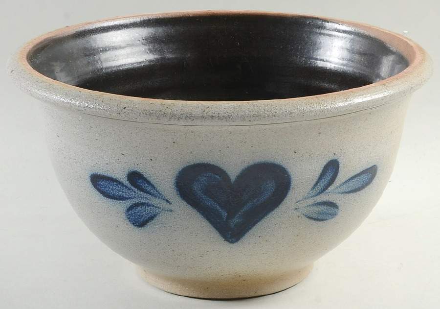 Heart 10" Nesting Bowl by Rowe Pottery-1