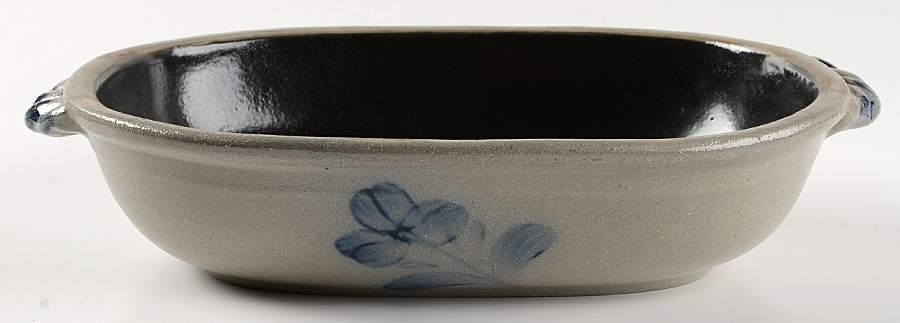 Glenflower 12'' Oval Baker by Rowe Pottery-1