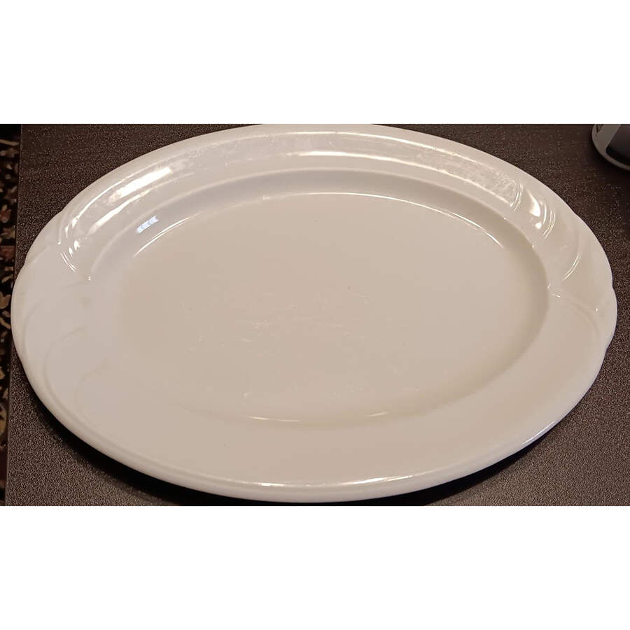 Silhouette (Hotelware) 12" Oval Serving Platter by Royal Doulton-1