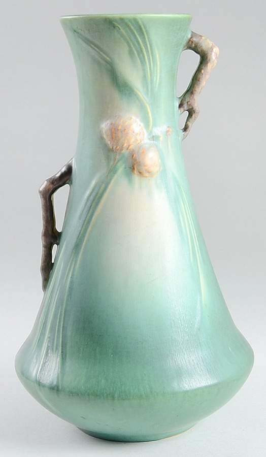 Pinecone Green 12" Vase by Roseville-1