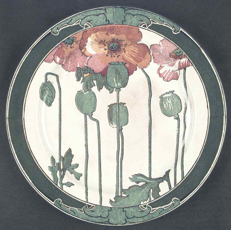 Poppies B (Smooth) Dinner Plate by Royal Doulton-1