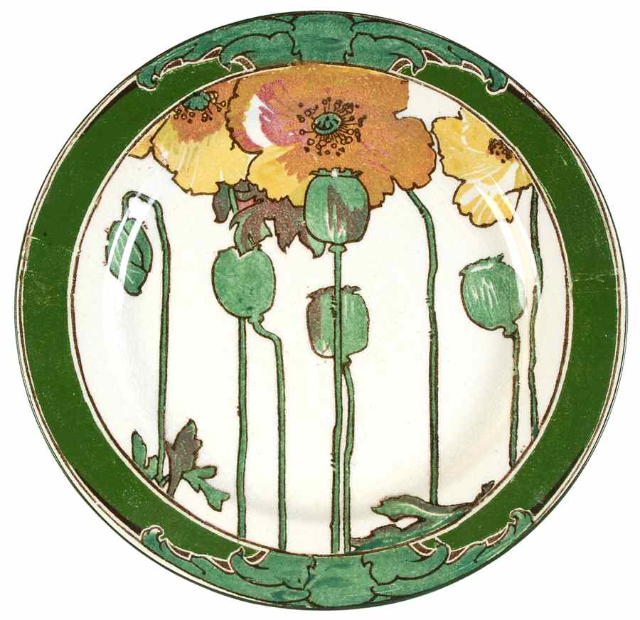 Poppies B (Smooth) Luncheon Plate by Royal Doulton-1