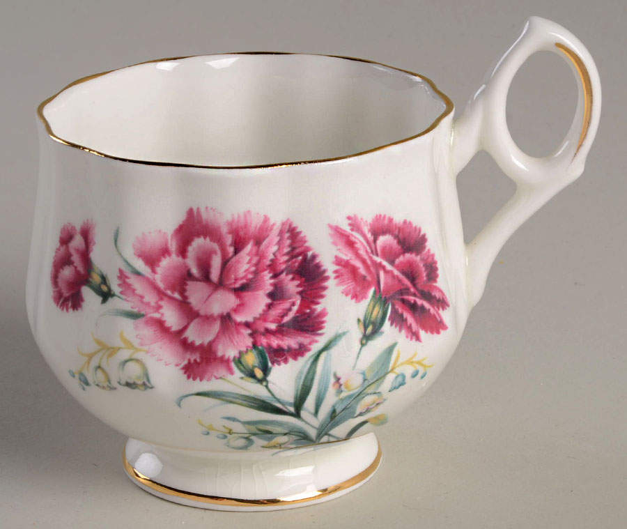 Flower of The Month (Scalloped) Footed Cup by Royal Dover-1