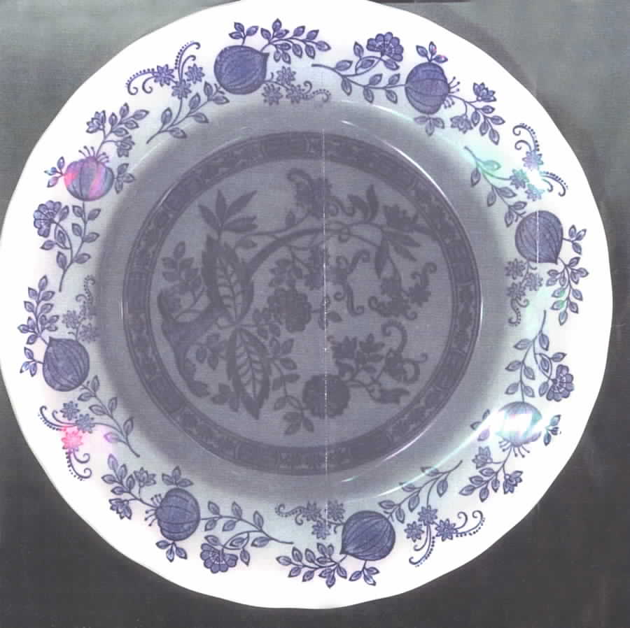 Blue Onion Dinner Plate by Royal Art (England)-1